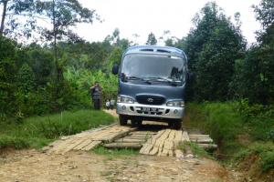 98 andasibe pont pour arriver au bungalow gracelodge